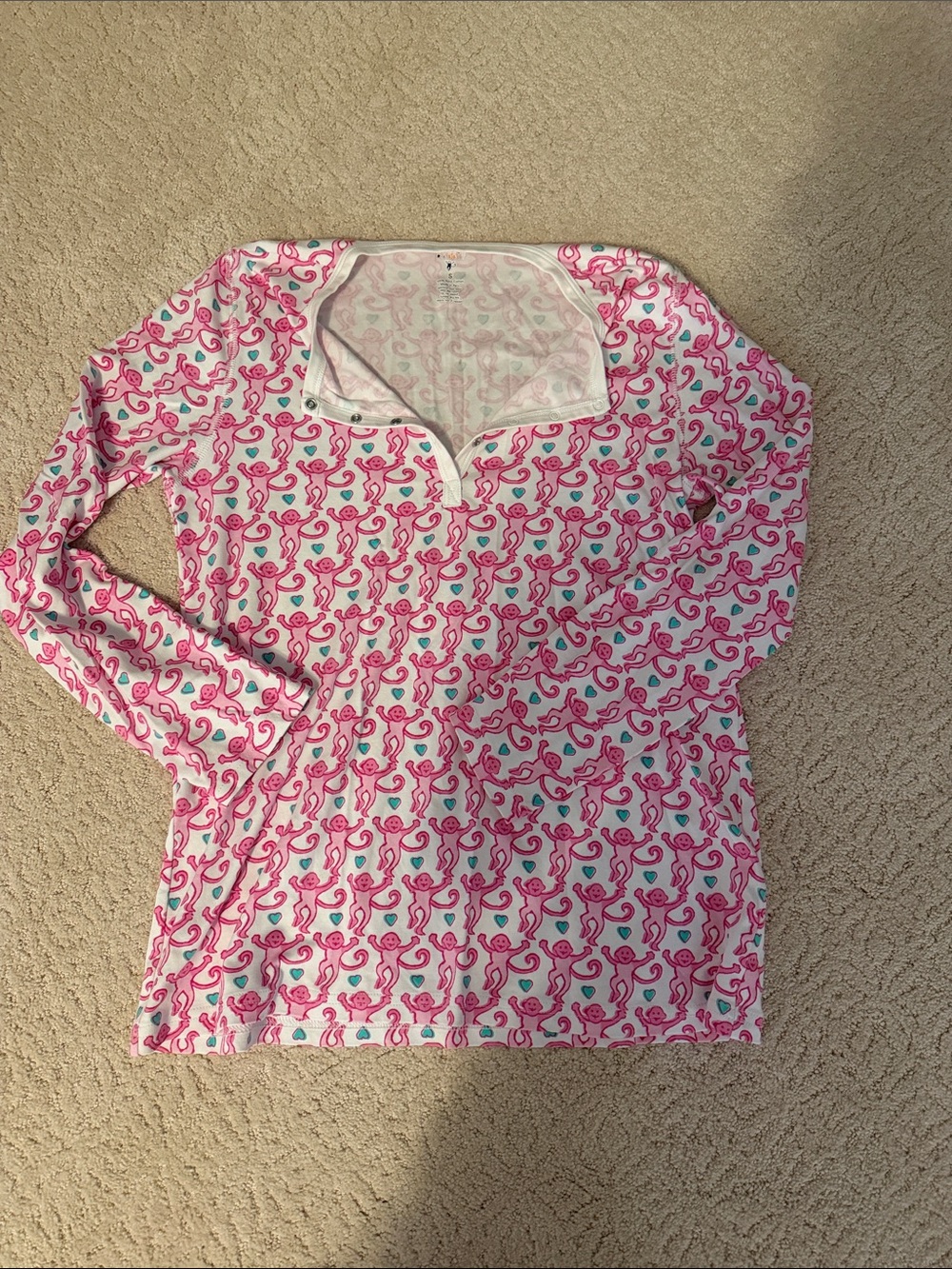 Roller Rabbit Pink PJ Set Size S - Picture 2 of 6